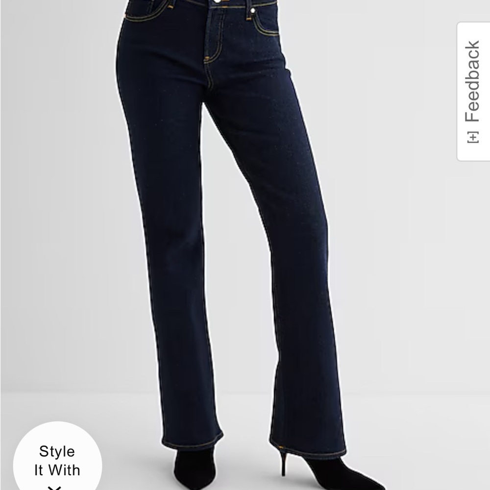 NWOT Maurice’s Mid Rise Long Dark Jeans Size 2